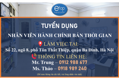 TUYỂN DỤNG NHÂN VIÊN HÀNH CHÍNH